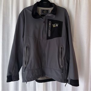 Mountain Hardwear Gray and Black Soft-Shell Jacket